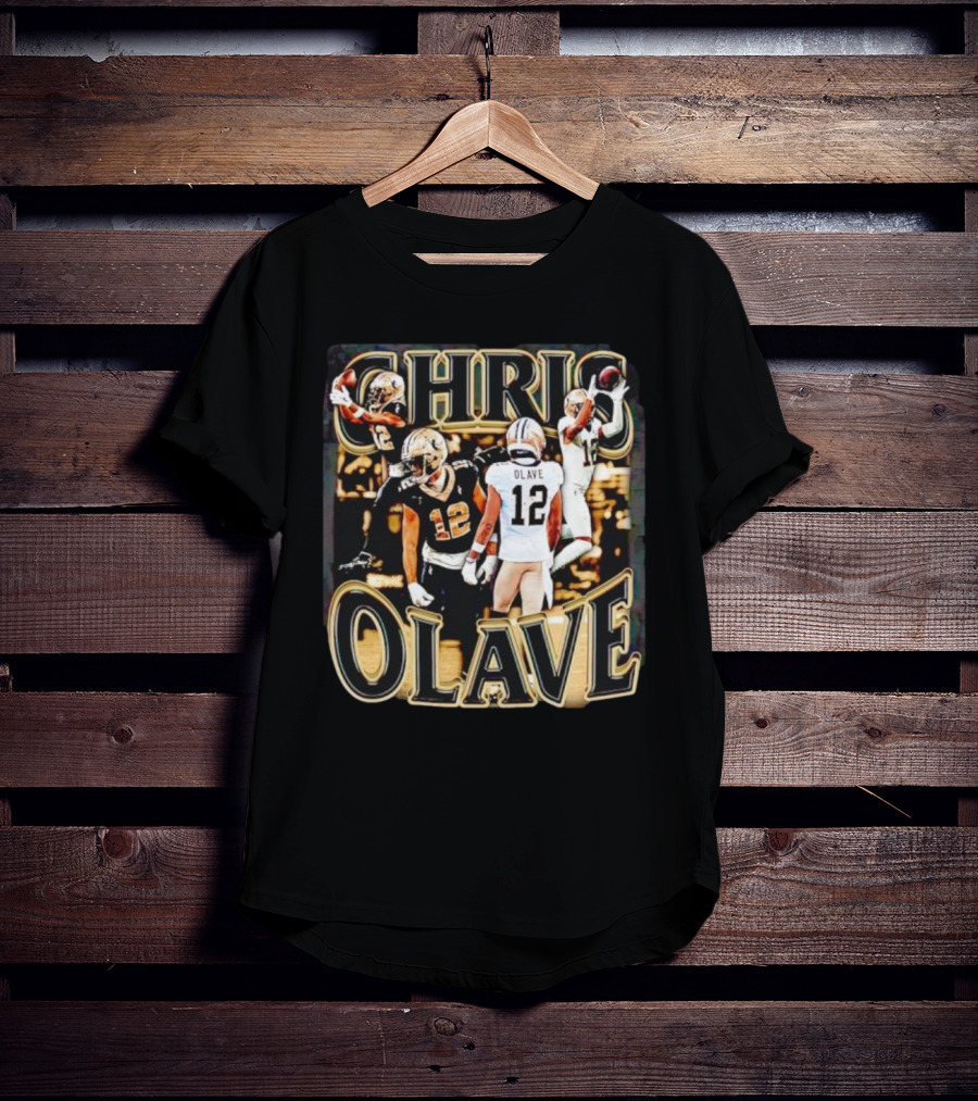 Chris Olave Nola Dreams 12 Saints Football Icons T-Shirt