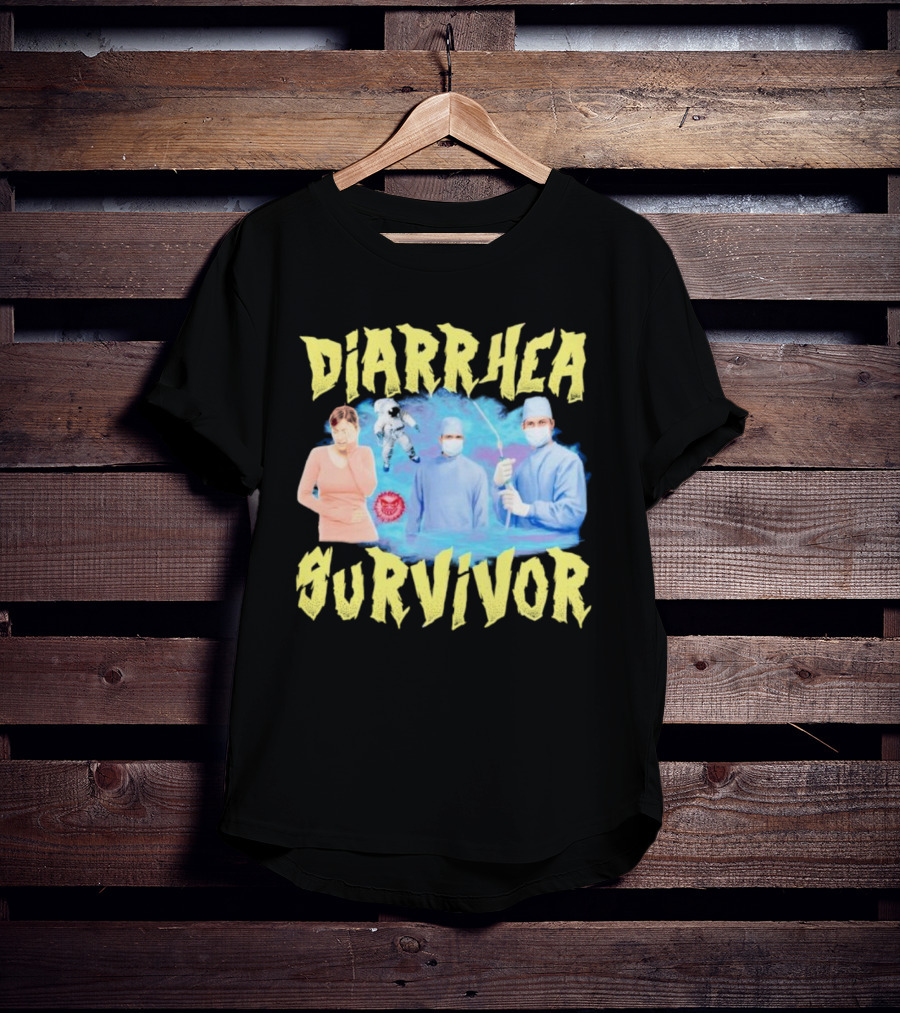 Diarrhea Survivor Funny Medical Humor With Doctors And Patient T-Shirt