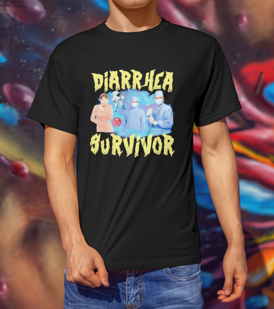 Diarrhea Survivor Funny Medical Humor With Doctors And Patient T-Shirt
