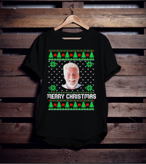 Merry Christmas Personalized Family Photo Face T-Shirt
