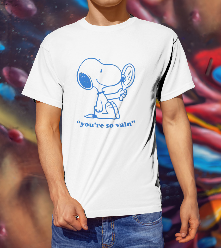 Snoopy You're So Vain Mirror Reflection T-Shirt