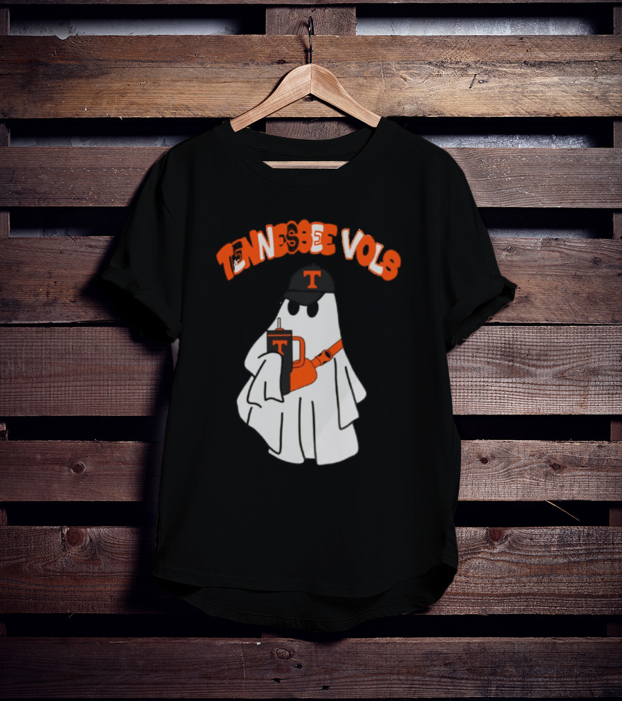 TENNESSEE VOLS GHOST WITH HAT AND DRINK T-Shirt