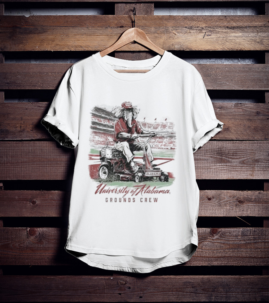 University Of Alabama Grounds Crew Elephant Stadium Mowing T-Shirt