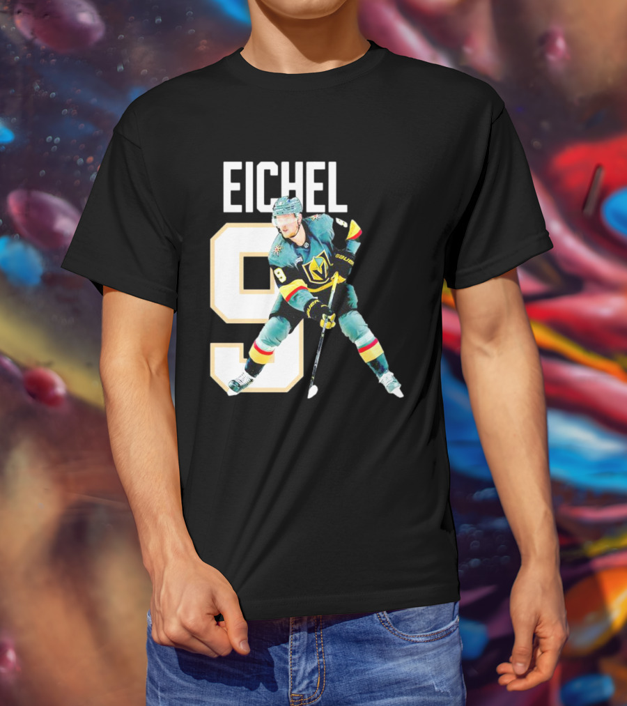 Vegas Golden Knights Jack Eichel 9 Hockey Player MVP T-Shirt