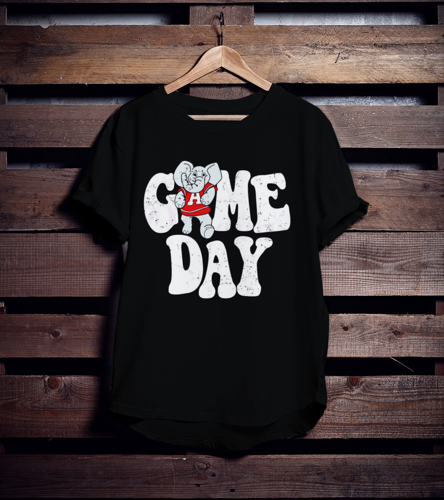 Alabama Crimson Tide Game Day Elephant Mascot T-Shirt