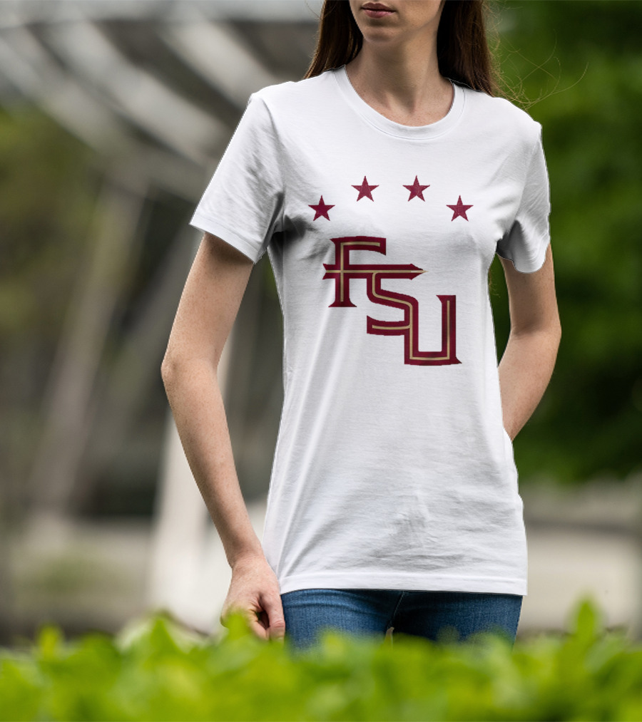 FSU Soccer Four Stars Achievement Recognition T-Shirt
