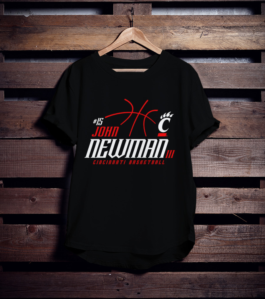 15 John Newman III Cincinnati Basketball T-Shirt