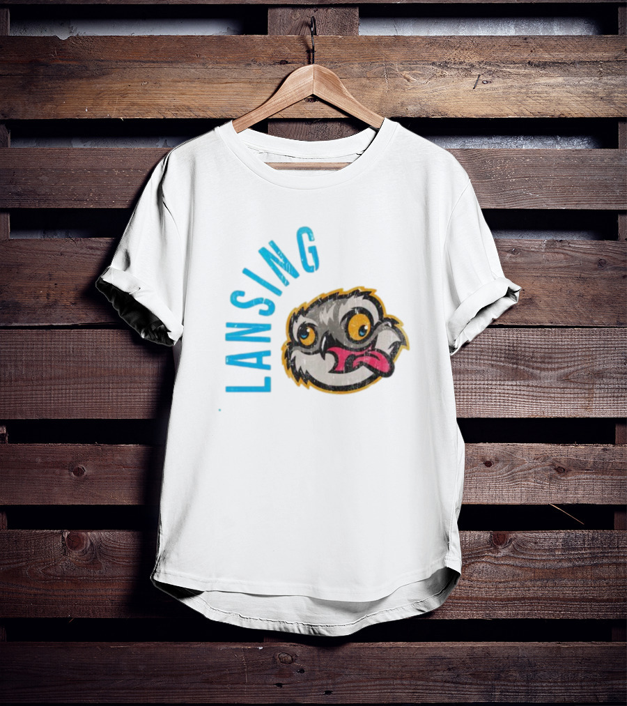 Lansing Baseball Club Owl Mascot T-Shirt
