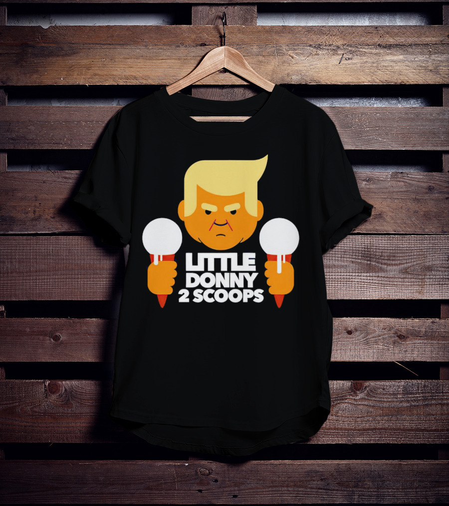 Little Donny 2 Scoops Ice Cream Character T-Shirt
