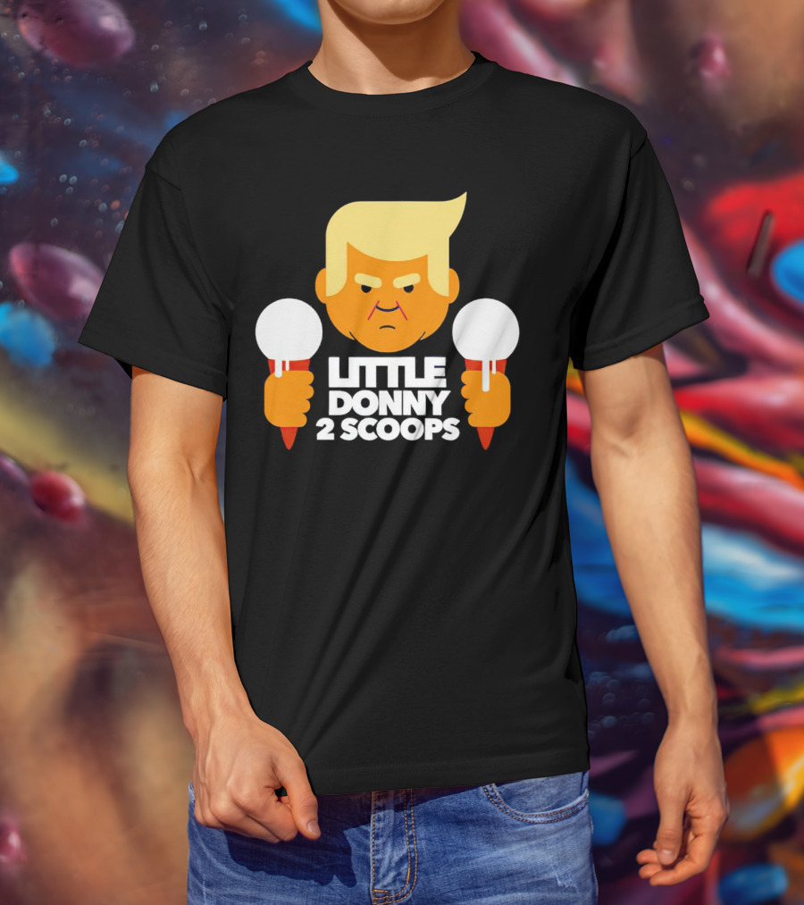 Little Donny 2 Scoops Ice Cream Character T-Shirt