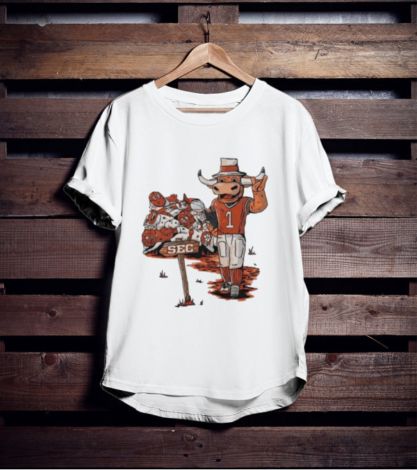 Texas Longhorns Mascot Celebrating SEC Victory T-Shirt