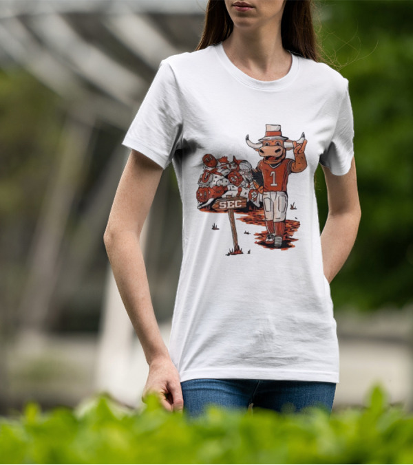 Texas Longhorns Mascot Celebrating SEC Victory T-Shirt