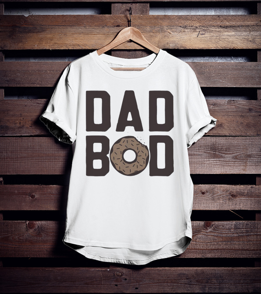 Dad Bod Donut Sprinkles Fun Playful T-Shirt