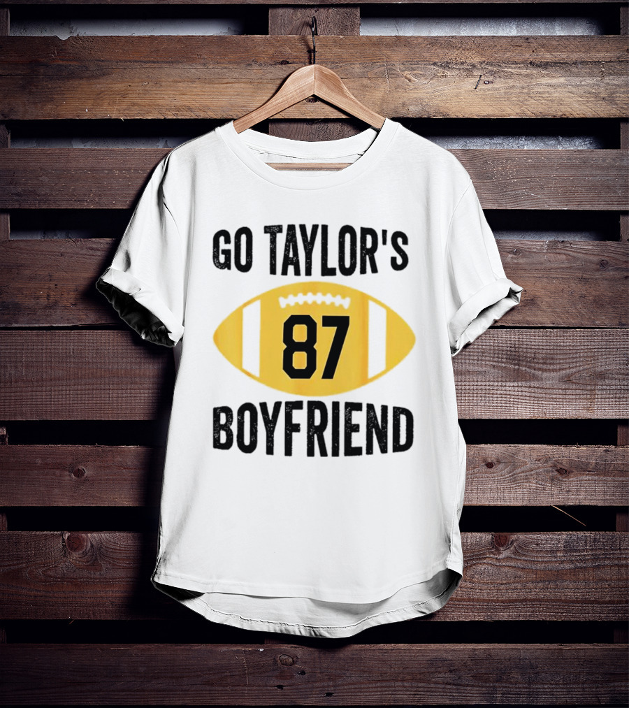 Go Taylor's Boyfriend 87 Football Game Day T-Shirt