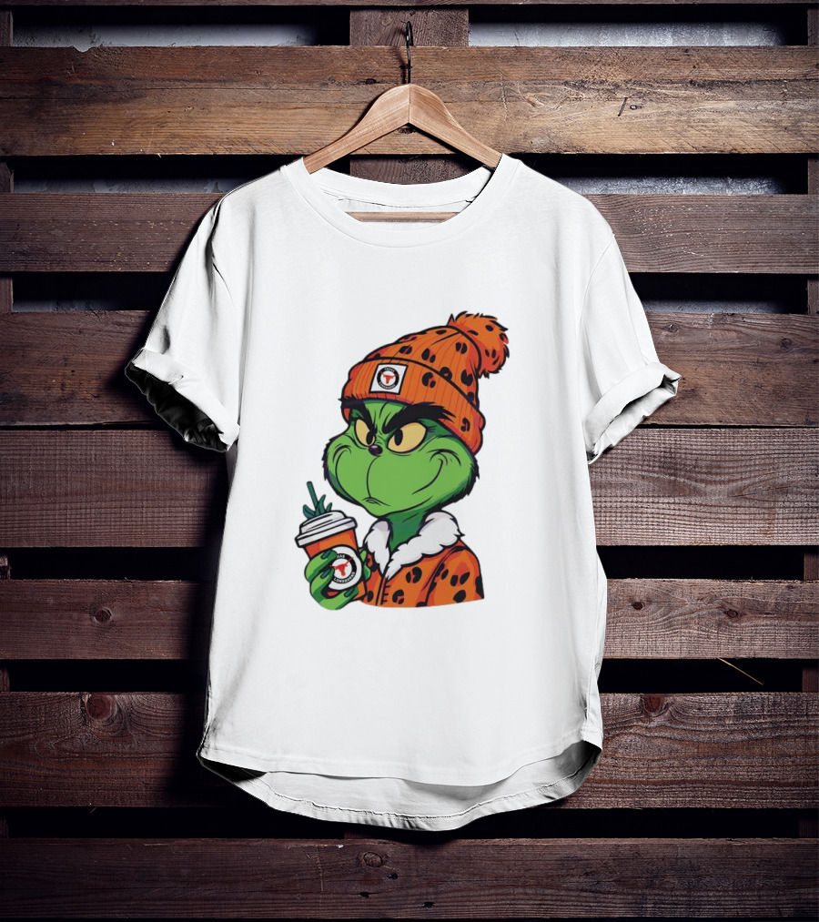 Grinch Boujee Texas Longhorns Cozy Coffee Lover T-Shirt