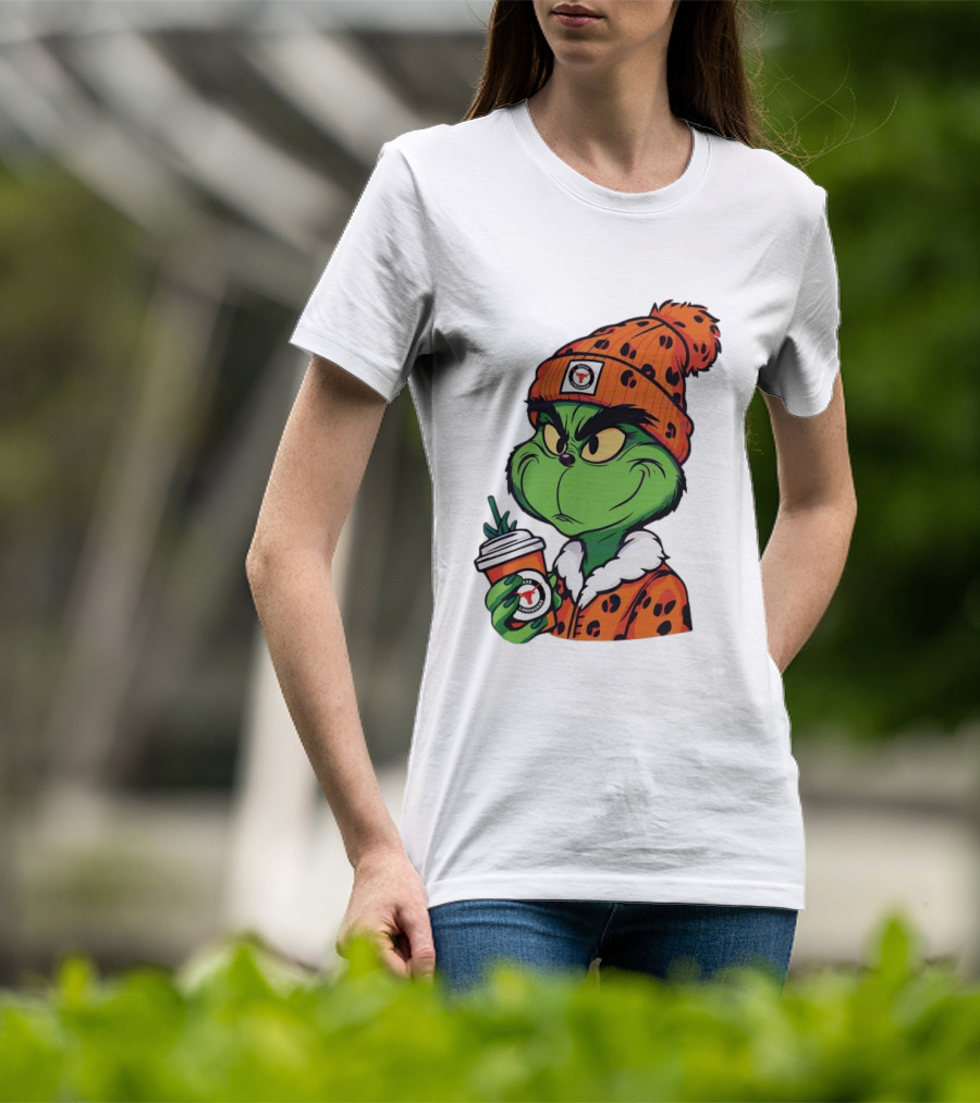 Grinch Boujee Texas Longhorns Cozy Coffee Lover T-Shirt
