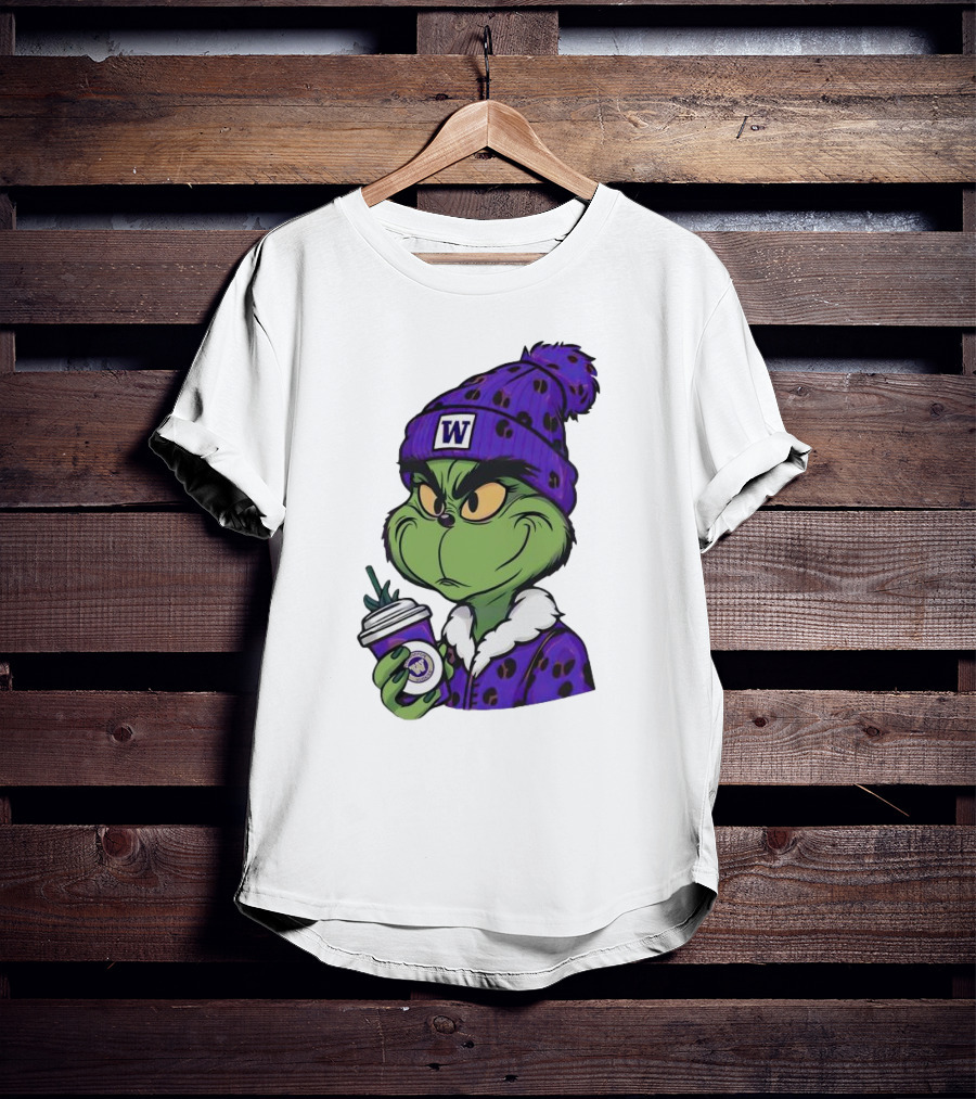 Grinch Boujee W Washington Huskies Coffee T-Shirt