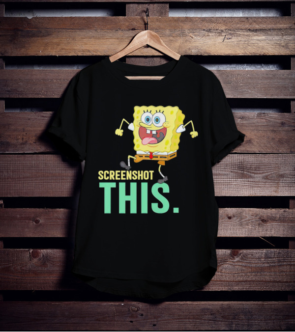 SpongeBob SquarePants Screenshot This Meme Joke T-Shirt
