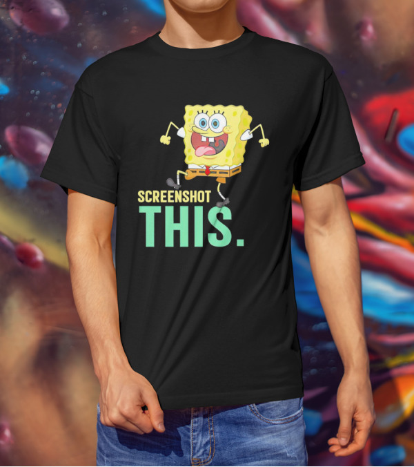 SpongeBob SquarePants Screenshot This Meme Joke T-Shirt