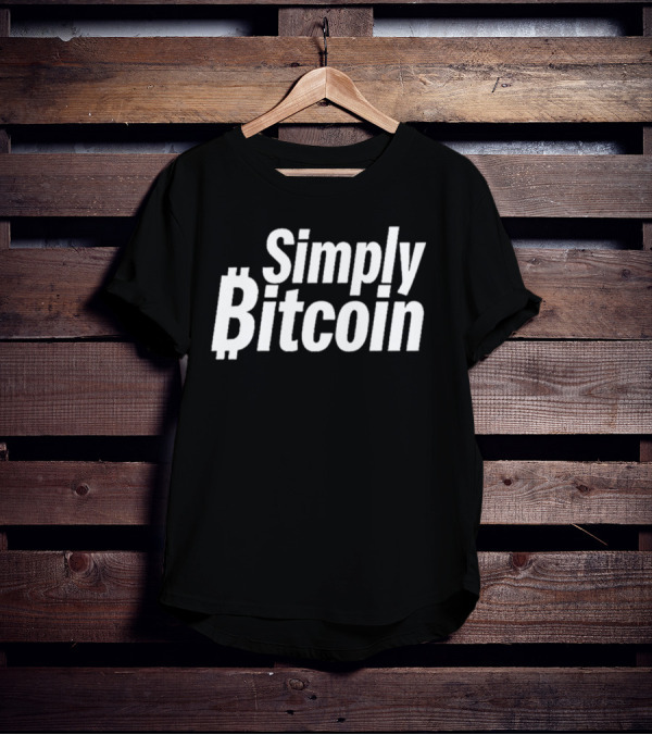 Simply Bitcoin Cryptocurrency T-Shirt