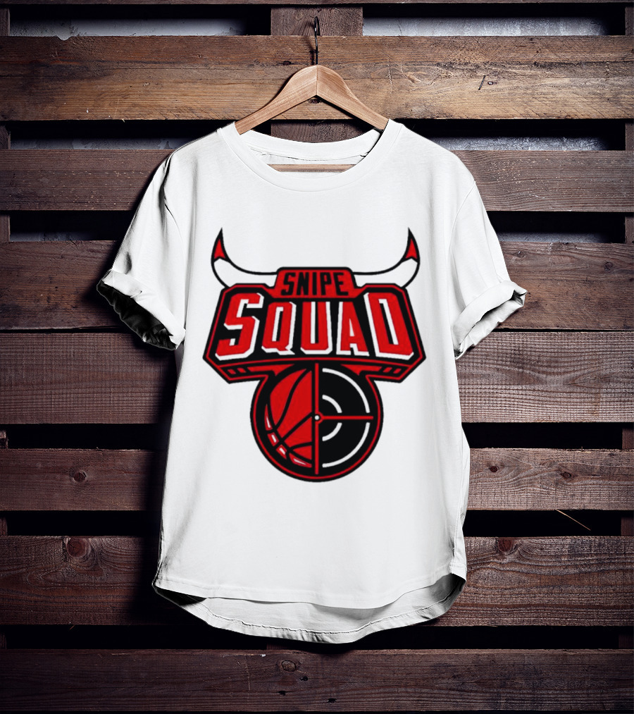 Snipe Squad Bulls Inspired Basketball Target T-Shirt