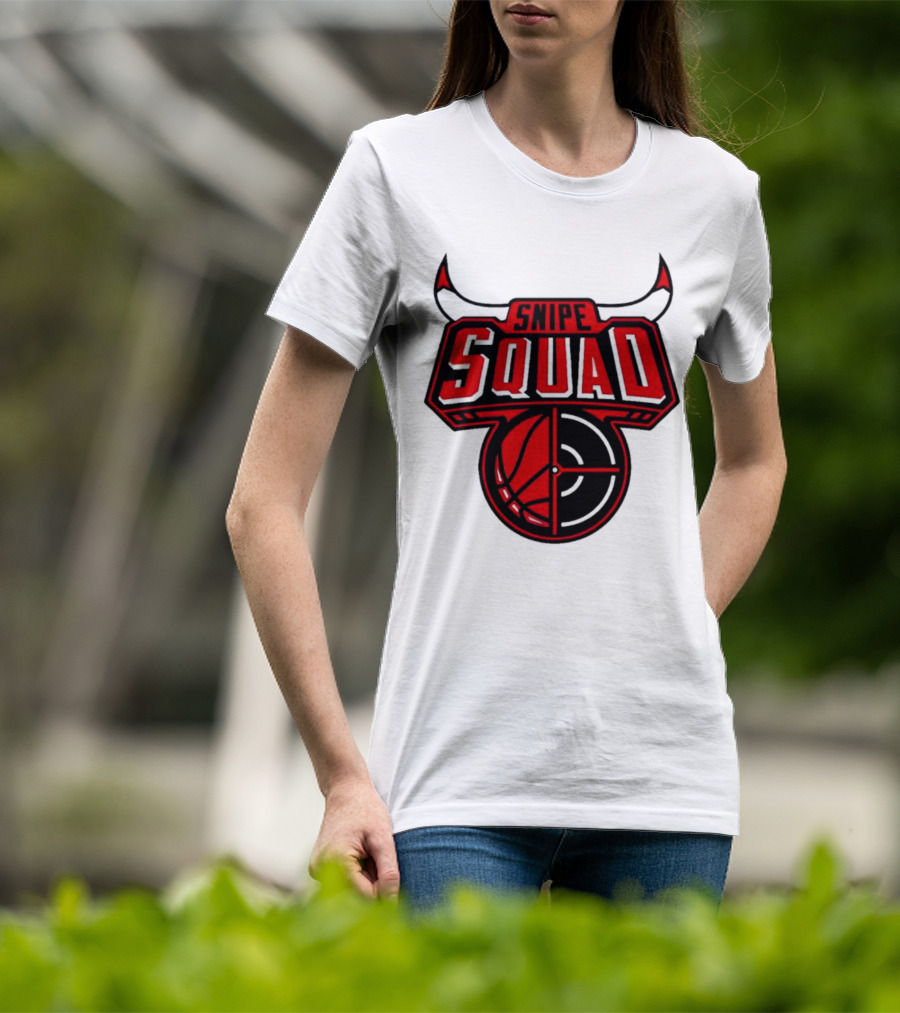 Snipe Squad Bulls Inspired Basketball Target T-Shirt