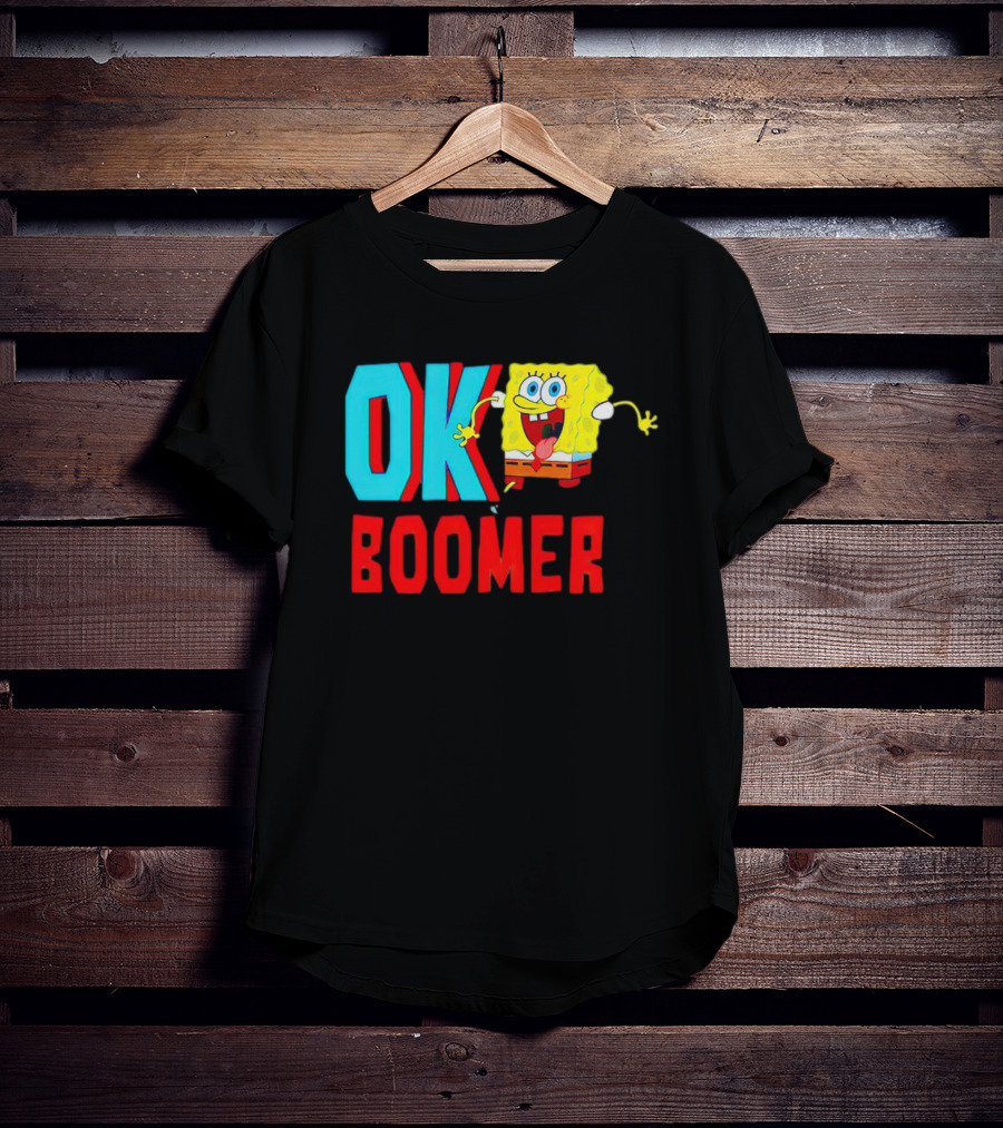 Spongebob Squarepants OK Boomer Meme Fun T-Shirt