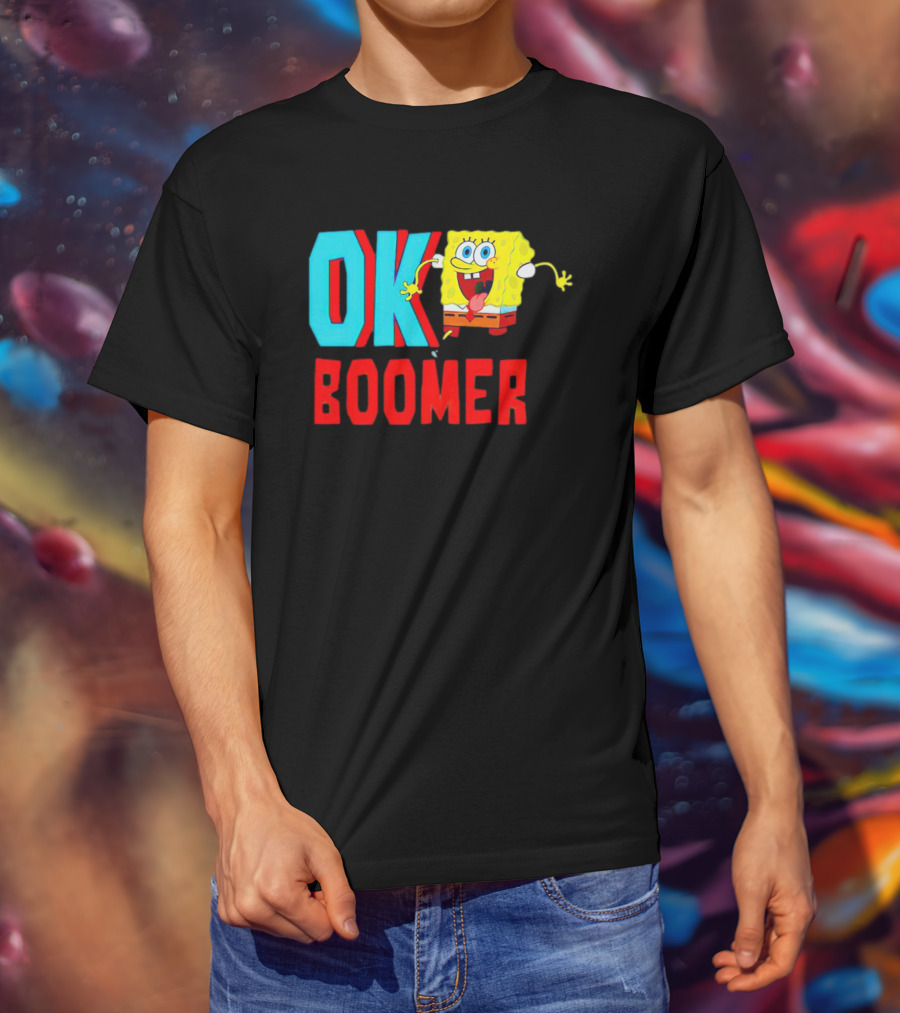 Spongebob Squarepants OK Boomer Meme Fun T-Shirt