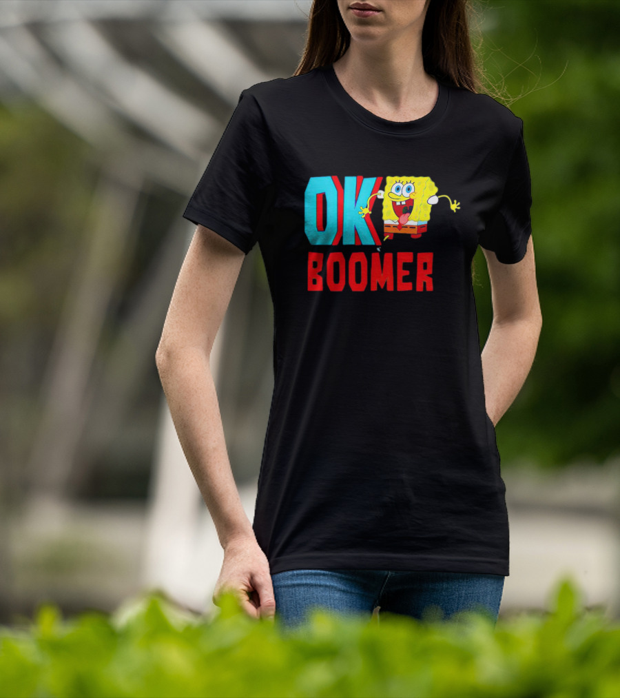 Spongebob Squarepants OK Boomer Meme Fun T-Shirt