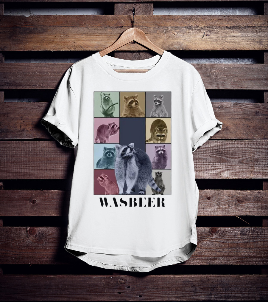 Wasbeer Raccoon Collage The Eras Tour T-Shirt