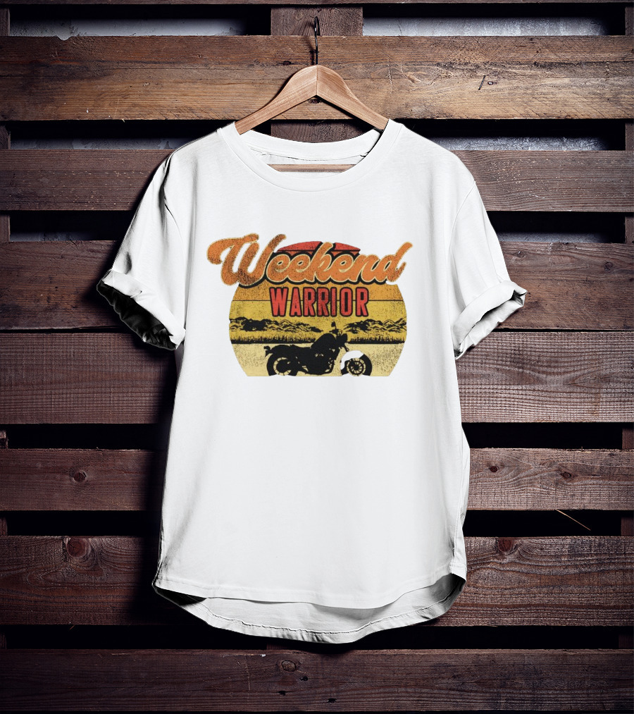 Weekend Warrior Motorbike Vintage Adventure T-Shirt