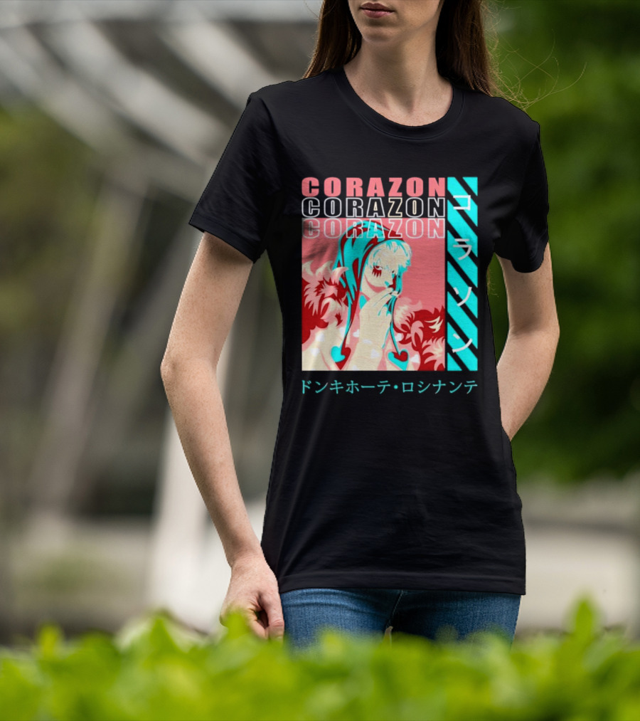 Corazon Donquixote Rosinante One Piece Manga Character T-Shirt