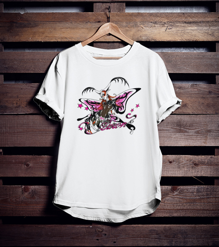 Dawn Butterfly Pink Star Accents T-Shirt