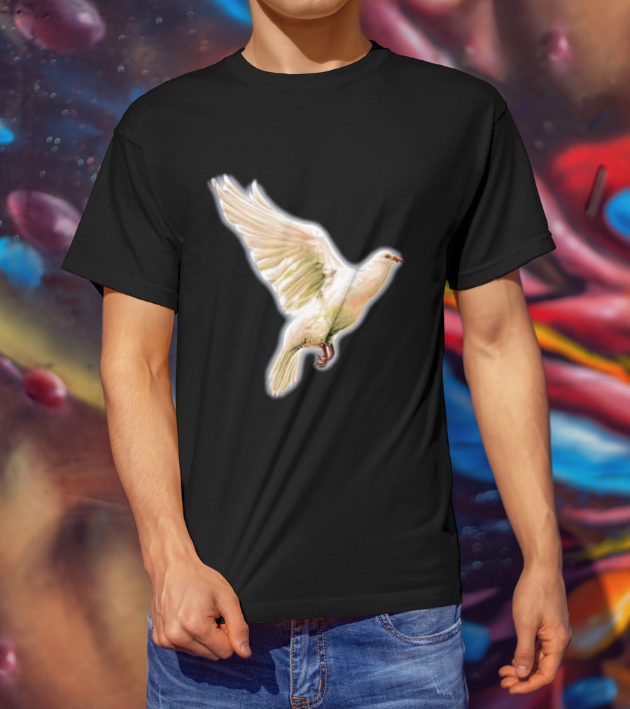 Psycho Peace Dream Dove In Flight T-Shirt