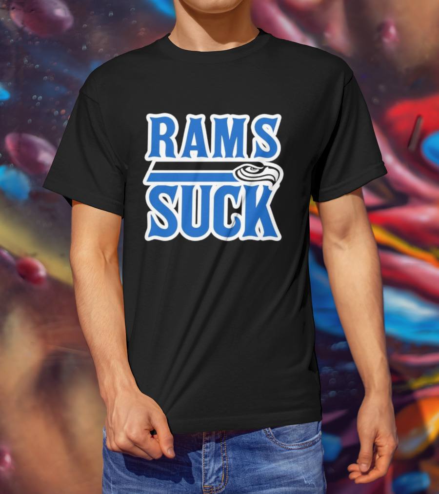 Rams Suck Seattle Seahawks Rivalry Game Day Fan Spirit T-Shirt