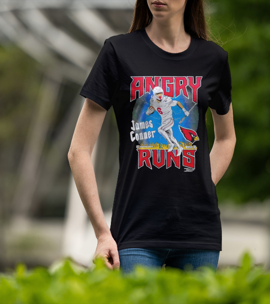 Angry Runs James Conner Arizona Cardinals NFL Kyle Brandt Good Morning Football T-Shirt