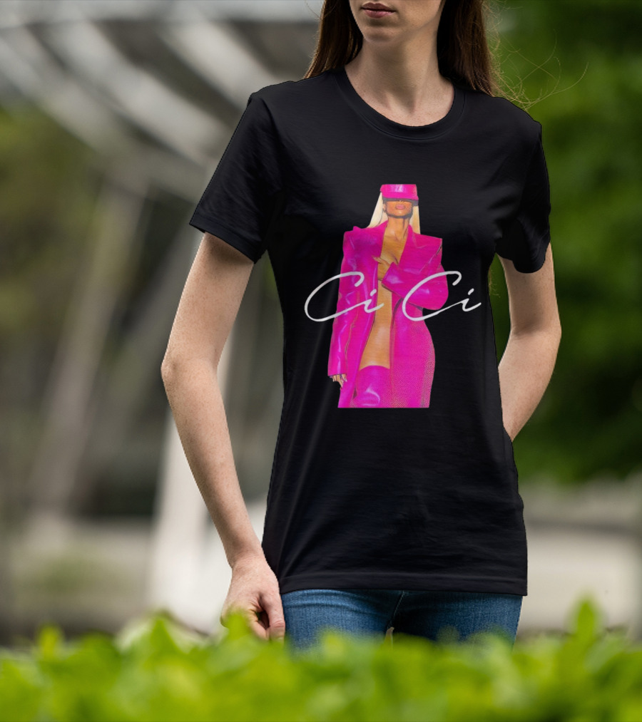 Ciara CiCi Bold Pink Fashion T-Shirt