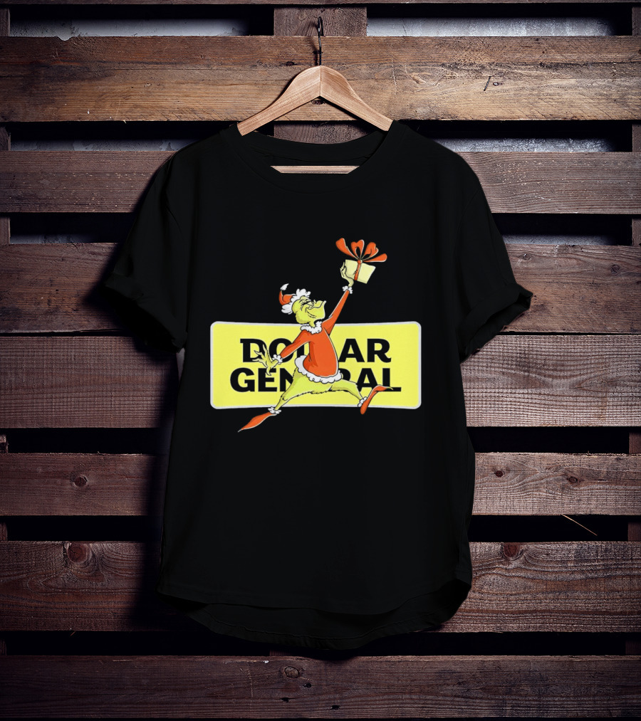 Grinch Christmas Dollar General Gift Iconic Holiday Scene T-Shirt