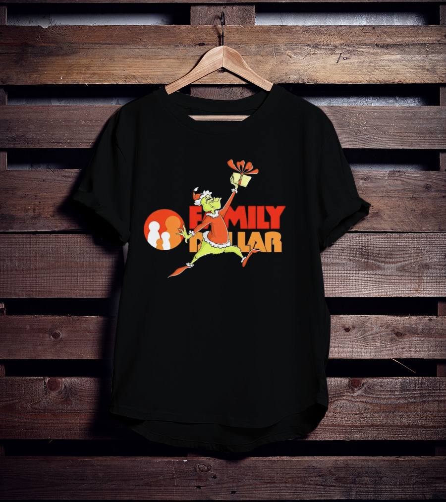 Grinch Family Dollar Christmas Gift T-Shirt