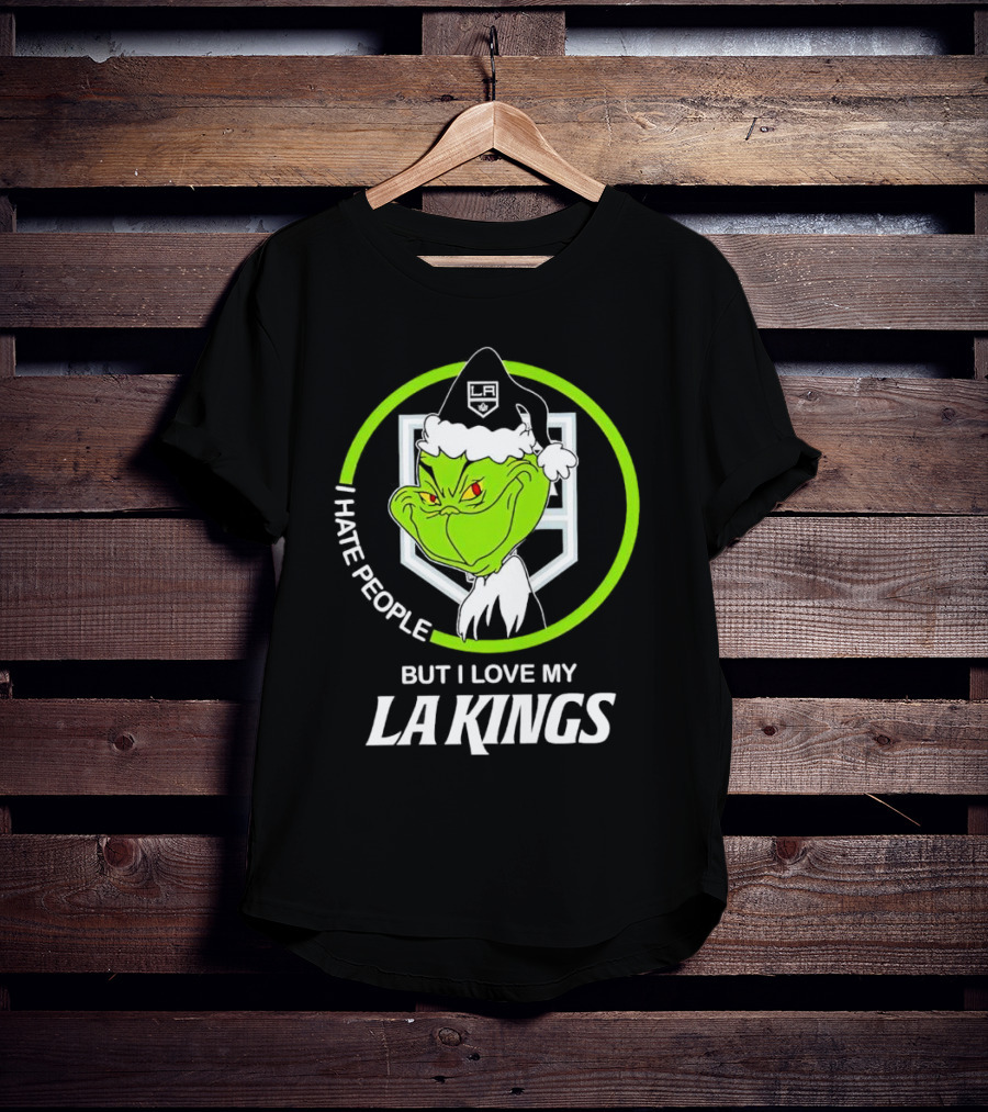 I Hate People But I Love My LA Kings Grinch T-Shirt