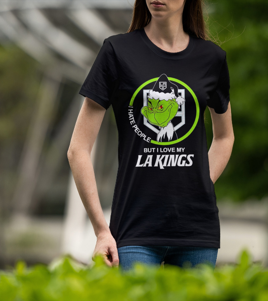 I Hate People But I Love My LA Kings Grinch T-Shirt