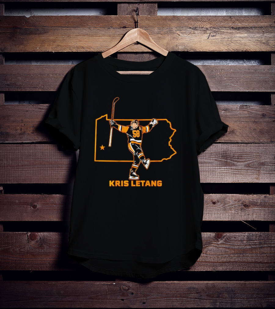 Kris Letang 58 Pennsylvania Hockey Star T-Shirt