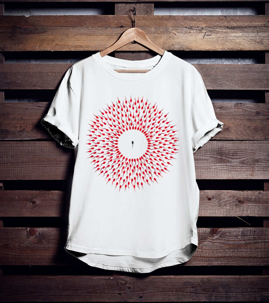Autistic Tadpole Red Spiral Formation T-Shirt