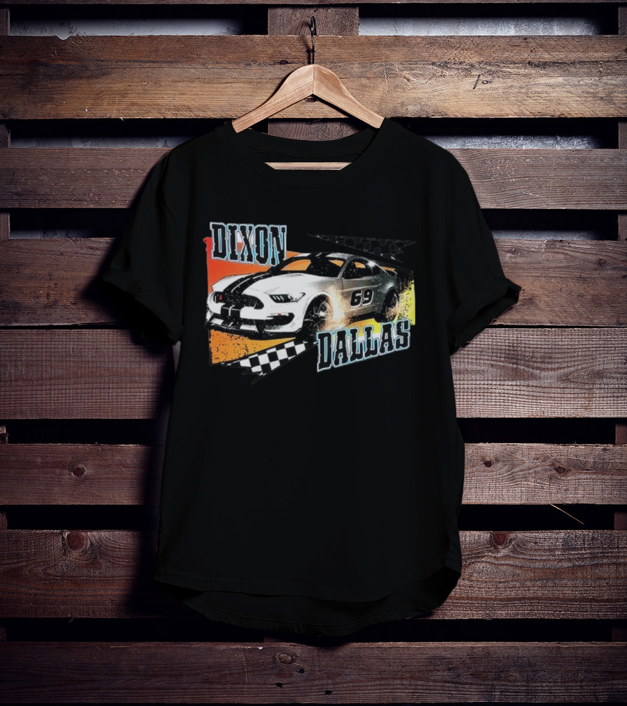 Dixon Dallas 69 Mustang Racing Car T-Shirt