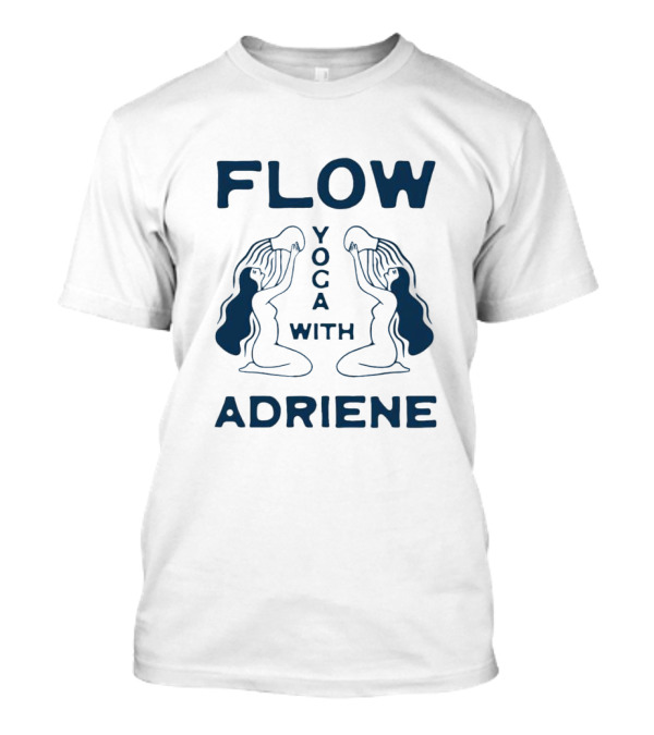 Flow Yoga With Adriene Silhouette Meditation Pose Reflection T-Shirt