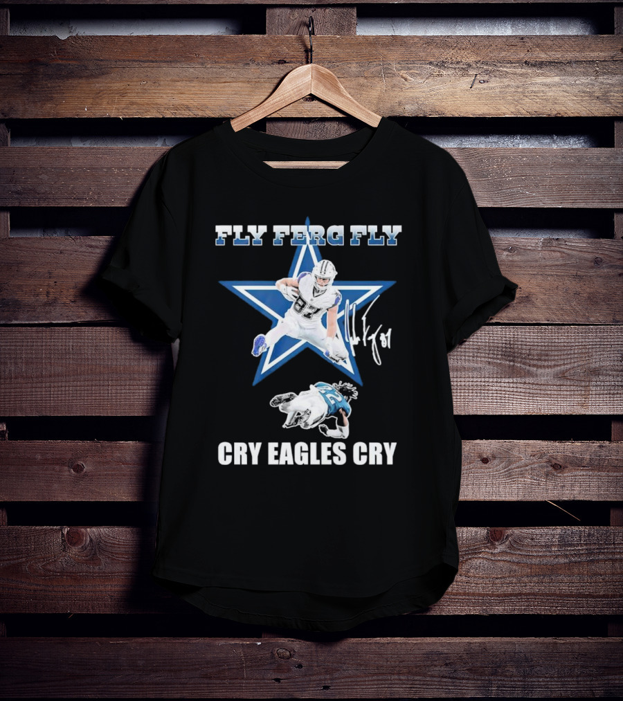 Fly Ferg Fly Cry Eagles Cry Star Player Football Rivalry T-Shirt
