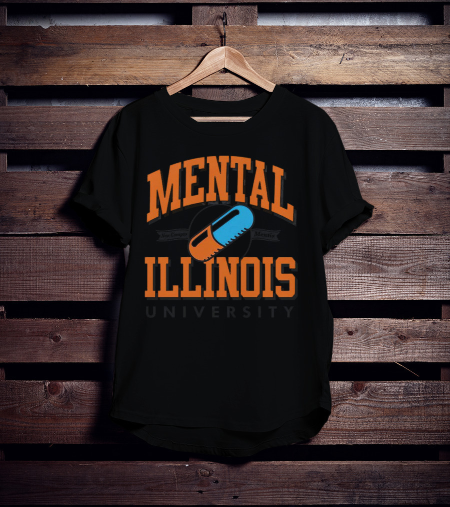 Mental Illinois University Capsule Emblem T-Shirt