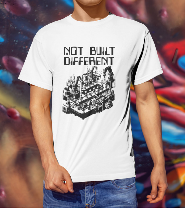 Not Built Different Assembly Line Robots T-Shirt