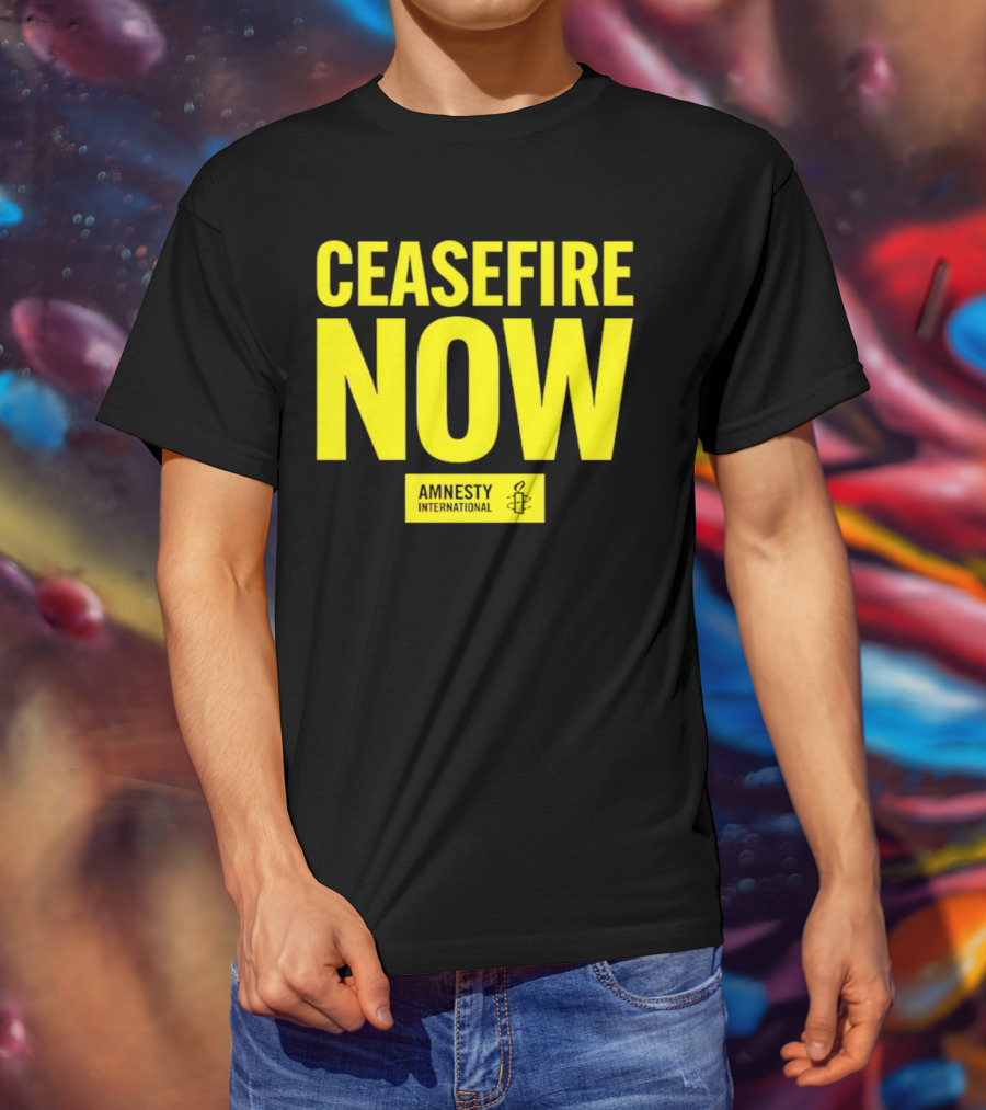 Ceasefire Now Amnesty International T-Shirt