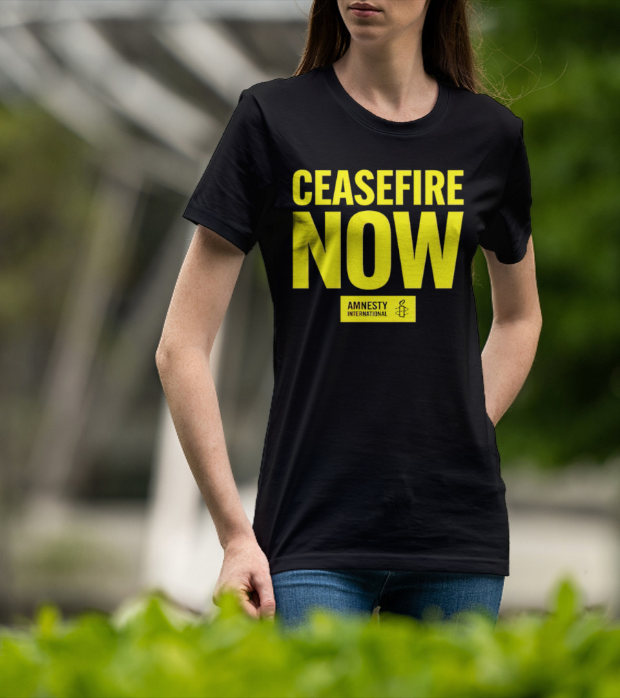 Ceasefire Now Amnesty International T-Shirt